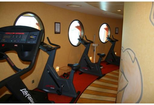 El Gimnasio del buque, donde cuidaremos la linea